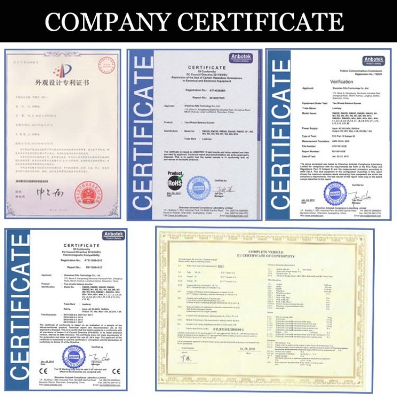 liideway electric scooter certification