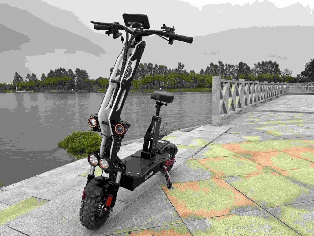 electric 2 wheels scooter with seat and basket liideway factory