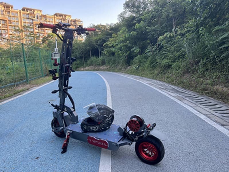 mercane wide wheel electric scooter