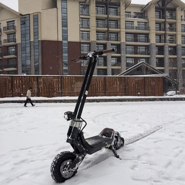 off road electric scooter with box and led